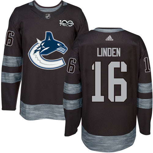 Trevor Linden Vancouver Canucks black jersey