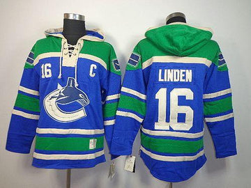 Trevor Linden Vancouver Canucks blue jersey