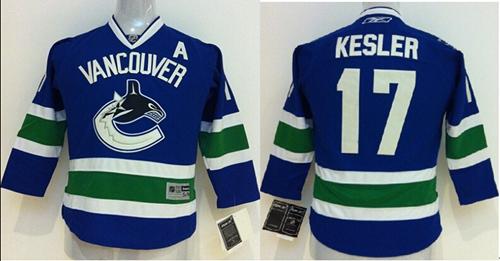 Ryan Kesler Vancouver Canucks blue jersey