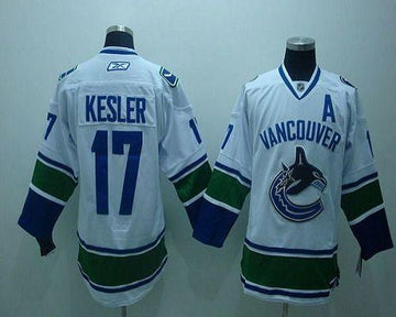 Ryan Kesler Vancouver Canucks white jersey