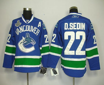 Vancouver Canucks blue jersey