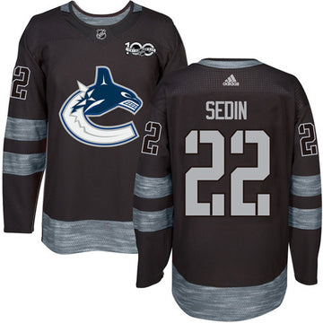 Daniel Sedin Vancouver Canucks black jersey