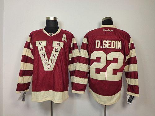 Daniel Sedin Vancouver Canucks red jersey