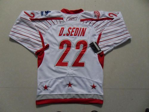 DSedin Vancouver Canucks white jersey