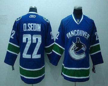 Dsedin Vancouver Canucks blue jersey