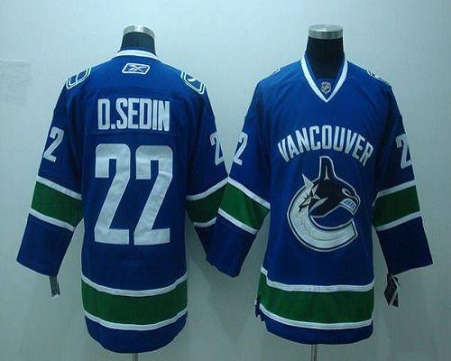 Dsedin Vancouver Canucks blue jersey