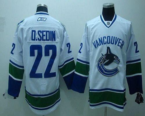 Dsedin Vancouver Canucks white jersey