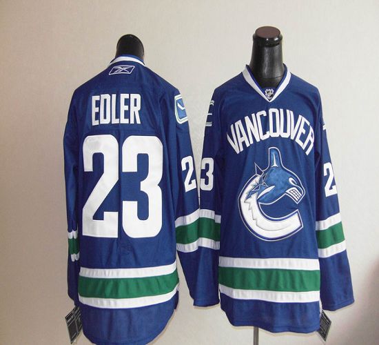 Alexander Edler Vancouver Canucks blue jersey