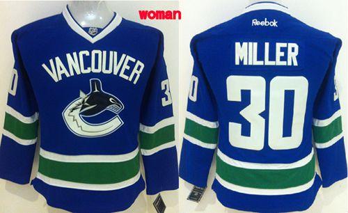 Ryan Miller Vancouver Canucks blue Home jersey