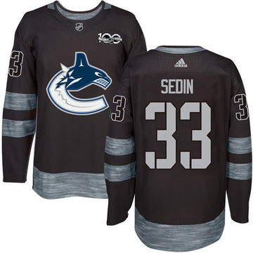Henrik Sedin Vancouver Canucks black jersey