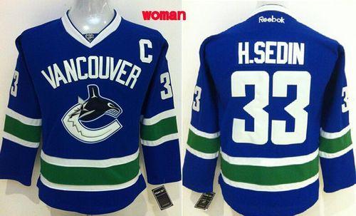 Henrik Sedin Vancouver Canucks blue Home jersey