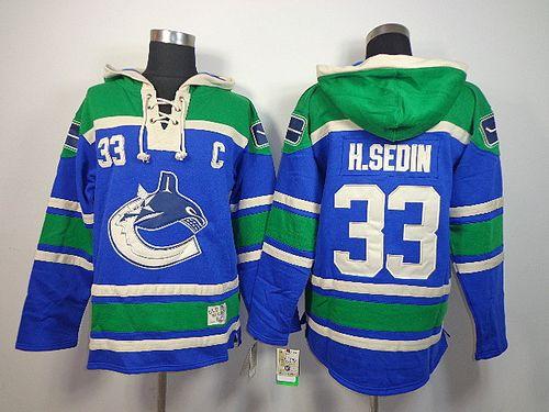 Henrik Sedin Vancouver Canucks blue jersey