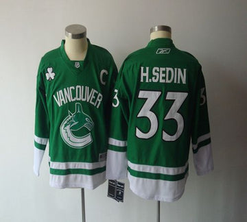 Henrik Sedin Vancouver Canucks green jersey