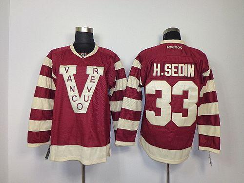 Henrik Sedin Vancouver Canucks red jersey