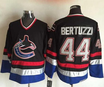Todd Bertuzzi Vancouver Canucks black-blue Throwback jersey
