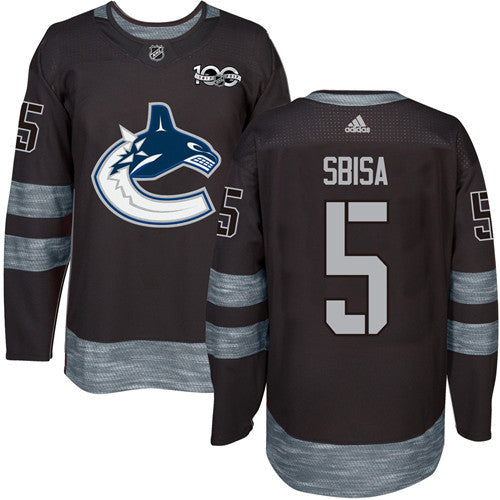 Luca Sbisa Vancouver Canucks black jersey