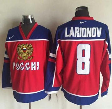 Igor Larionov Vancouver Canucks red-blue jersey