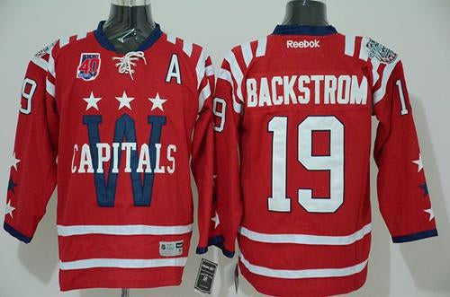 Nicklas Backstrom Washington Capitals red Winter Classic jersey