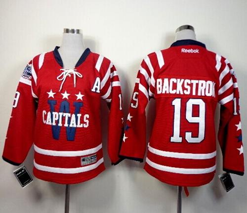 Nicklas Backstrom Washington Capitals red Winter Classic jersey