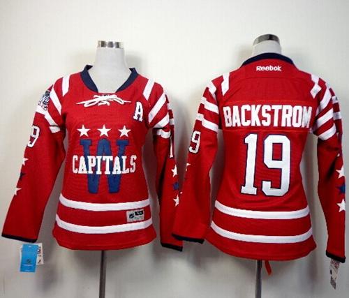 Nicklas Backstrom Washington Capitals red Winter Classic jersey