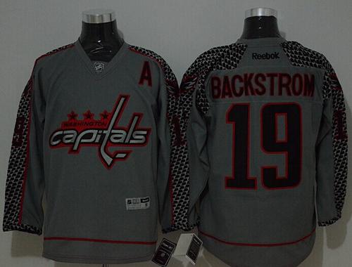 Nicklas Backstrom Washington Capitals charcoal Fashion jersey
