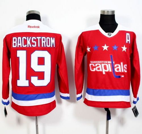 Nicklas Backstrom Washington Capitals red Alternate jersey