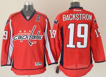 Nicklas Backstrom Washington Capitals red jersey