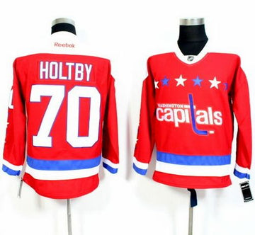 Braden Holtby Washington Capitals red Alternate jersey