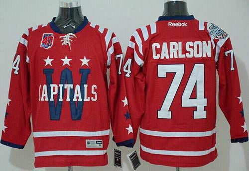 John Carlson Washington Capitals red Winter Classic jersey