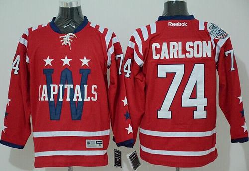John Carlson Washington Capitals red Winter Classic jersey