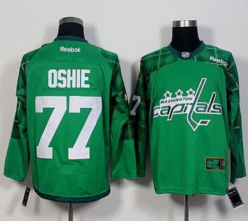 TJ Oshie Washington Capitals green jersey