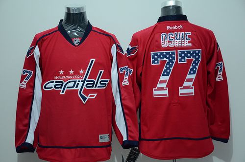 TJ Oshie Washington Capitals red Fashion jersey