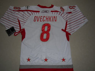 Alex Ovechkin Washington Capitals white jersey