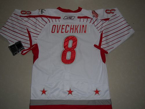 Alex Ovechkin Washington Capitals white jersey