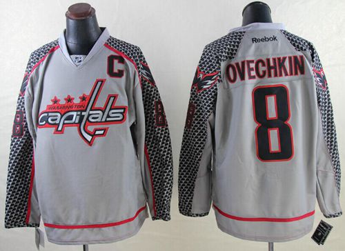 Alex Ovechkin Washington Capitals charcoal Fashion jersey