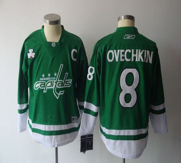Alex Ovechkin Washington Capitals green jersey