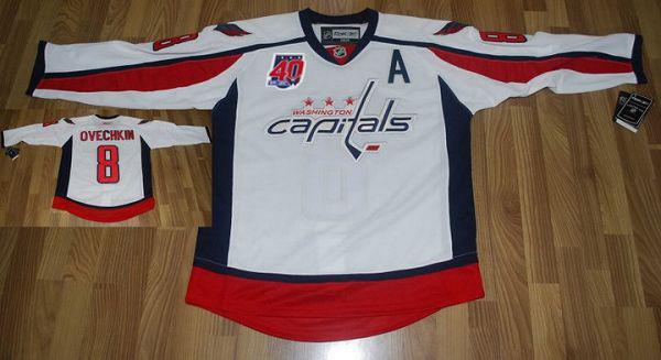 Alex Ovechkin Washington Capitals white jersey