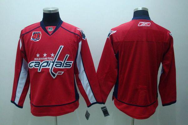 Custom Washington Capitals red jersey