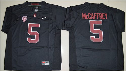 Christian McCaffrey Stanford Cardinal black jersey
