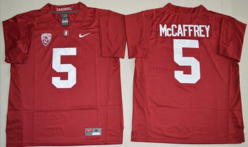 Christian McCaffrey Stanford Cardinal red jersey