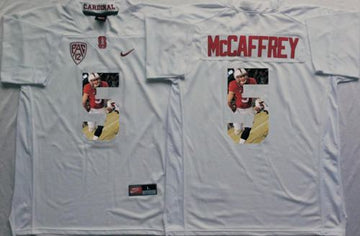 Christian McCaffrey Stanford Cardinal white Fashion jersey