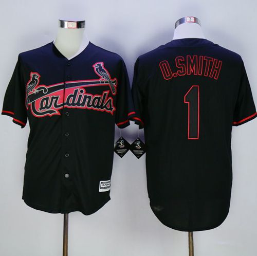 Ozzie Smith St. Louis Cardinals black Fashion jersey