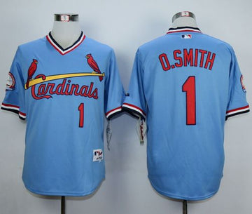 Ozzie Smith St. Louis Cardinals blue jersey