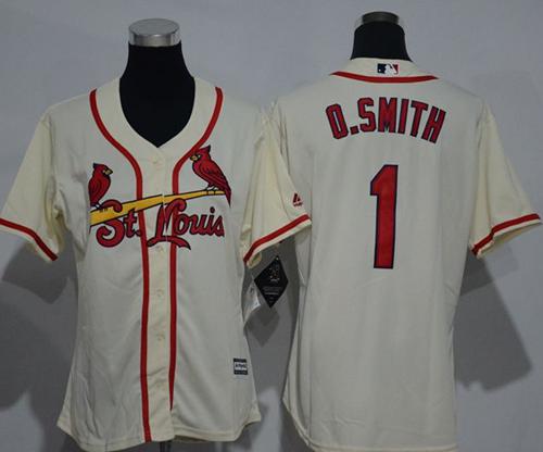 Ozzie Smith St. Louis Cardinals cream Alternate jersey
