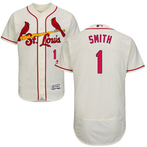 Ozzie Smith St. Louis Cardinals cream Authentic jersey