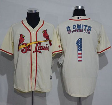 Ozzie Smith St. Louis Cardinals cream Fashion jersey