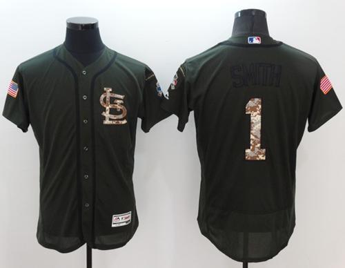 Ozzie Smith St. Louis Cardinals green Salute To Service jersey