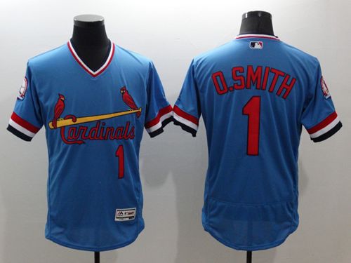 Ozzie Smith St. Louis Cardinals blue Authentic jersey
