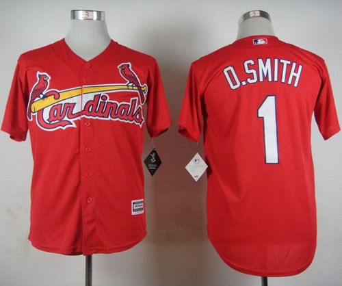 Ozzie Smith St. Louis Cardinals red jersey