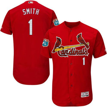 Ozzie Smith St. Louis Cardinals red Authentic jersey